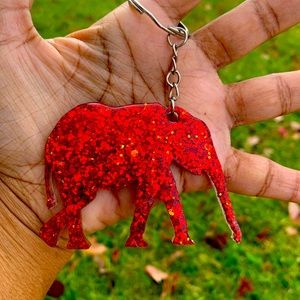 Elephant Keychain (Red)